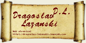 Dragoslav Lazanski vizit kartica